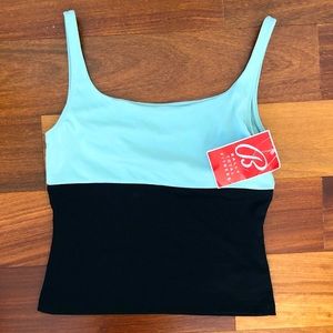 NWT. Bally yoga sport top with built in shelf bra.